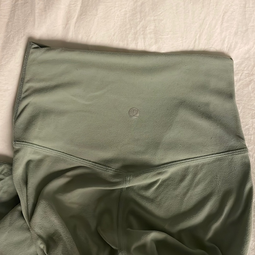 Green lululemon align leggings